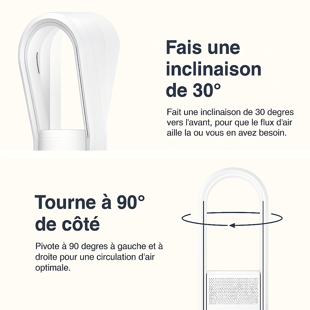 Airolis AirSense | Purificateur 3-en-1 avec Filtre HEPA | Chauffage et Ventilation Silencieuse
