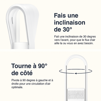 Airolis AirSense | Purificateur 3-en-1 avec Filtre HEPA | Chauffage et Ventilation Silencieuse