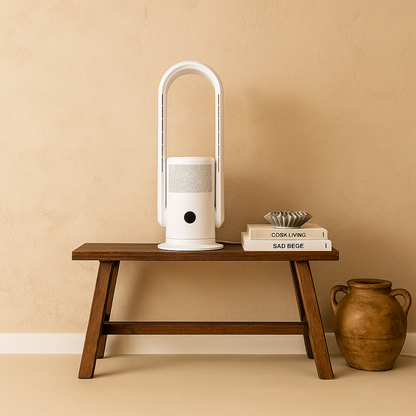 Airolis AirSense | Purificateur 3-en-1 avec Filtre HEPA | Chauffage et Ventilation Silencieuse